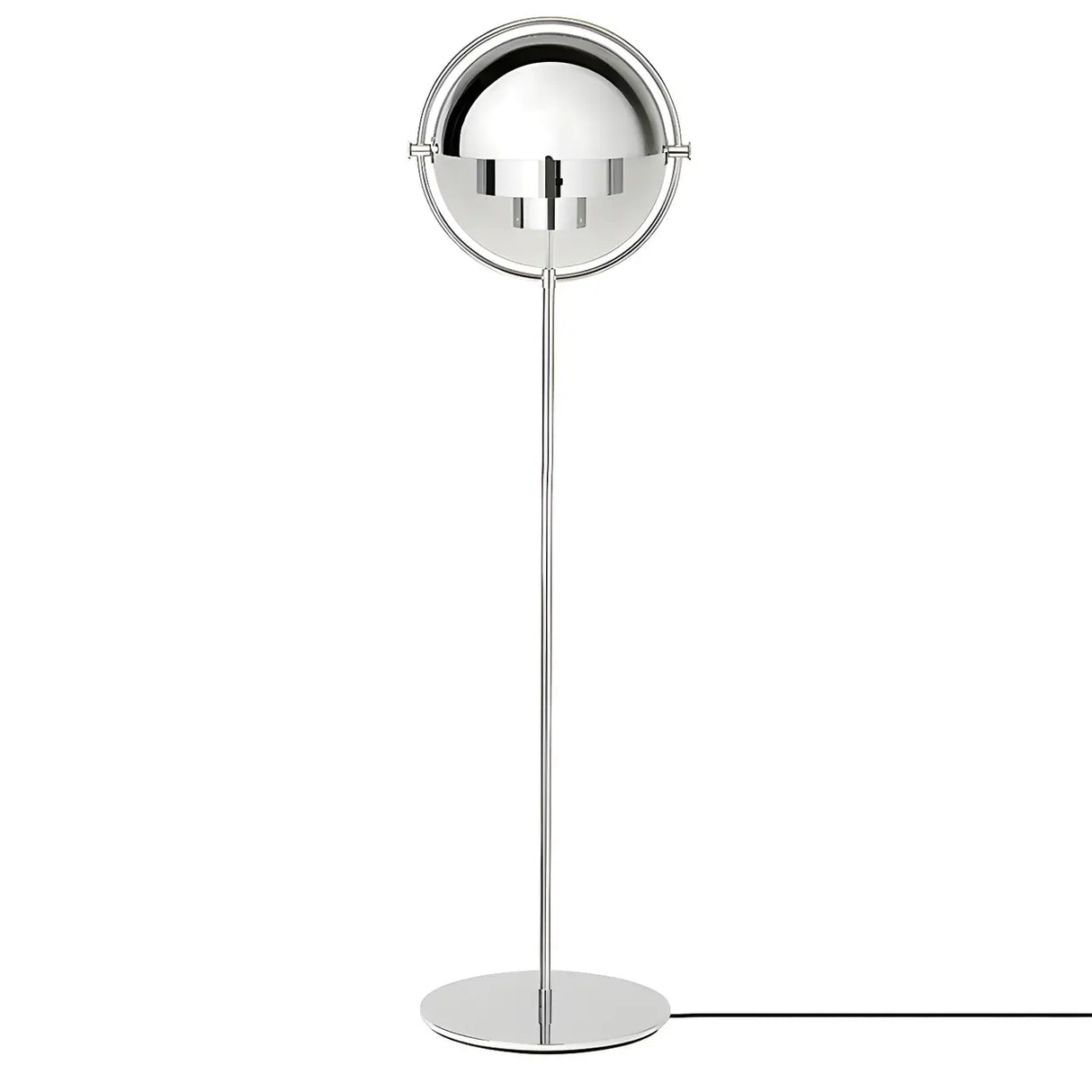 Trendy White Globe Metal LED Living Room Floor Lamp Image - 11