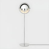 Trendy White Globe Metal LED Living Room Floor Lamp Image - 3