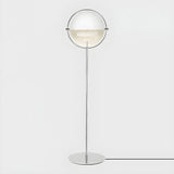 Trendy White Globe Metal LED Living Room Floor Lamp Image - 8