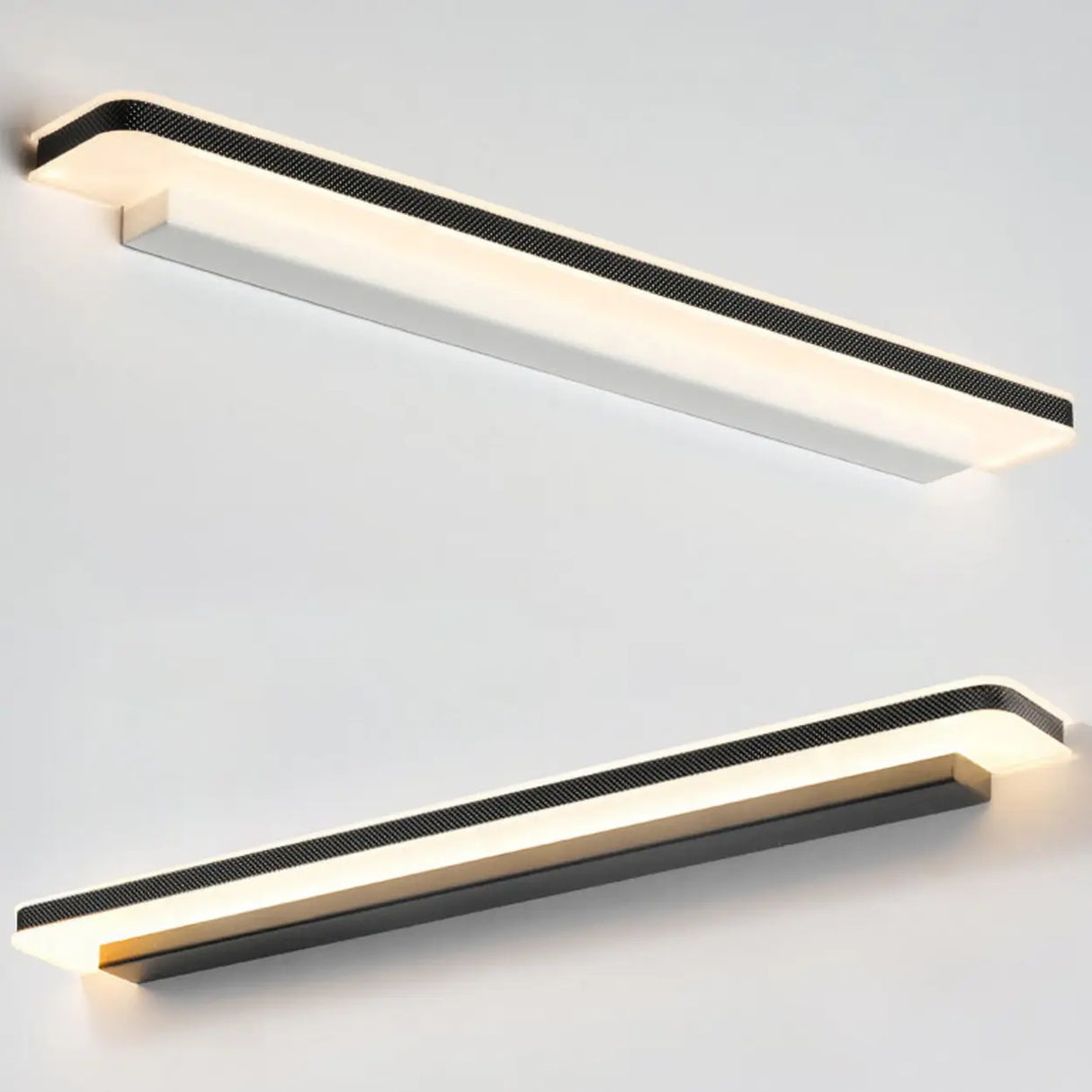 Trendy White Rectangular LED Bathroom Vanity Light Image - 8