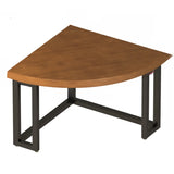 Triangle Brown Wood Standard Width Small Writing Desk Image - 10