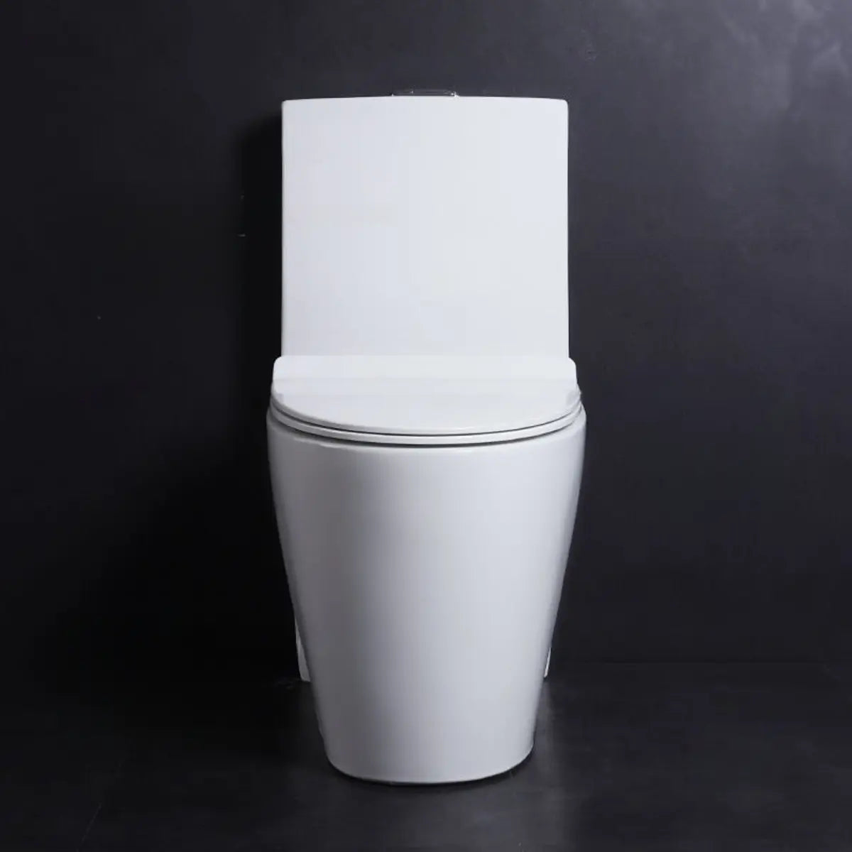 Turbo Type One-Piece Elongated Ceramic White Toilet Image - 3