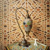 Turkish Chic Teardrop Stained Glass Ambiance Table Lamp Image - 13