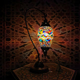 Turkish Chic Teardrop Stained Glass Ambiance Table Lamp Image - 3