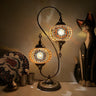 Turkish Creative Teardrop Stained 2 Light Table Lamp Image - 7