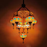 Turkish Exotic Mosaic Colorful Glass Globes Chandelier Image - 3