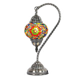 Turkish Fashion Stained Mosaic Glass Lantern Table Lamp Image - 12