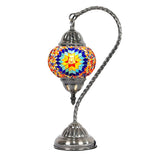 Turkish Fashion Stained Mosaic Glass Lantern Table Lamp Image - 5