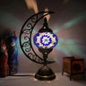 Turkish Retro Crescent Stained Glass Decor Table Lamp Image - 7