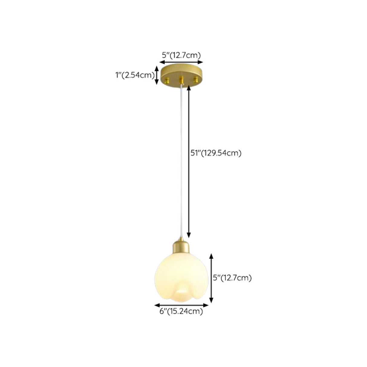 Ultra Modern Bedroom Gold Pendant Light Adjustable Height 