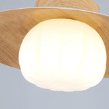 Ultra Modern UFO Wood Resin Pendant Light Adjustable Cord Image - 10