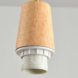 Ultra Modern Wood Resin Geometric Pendant Light Image - 7