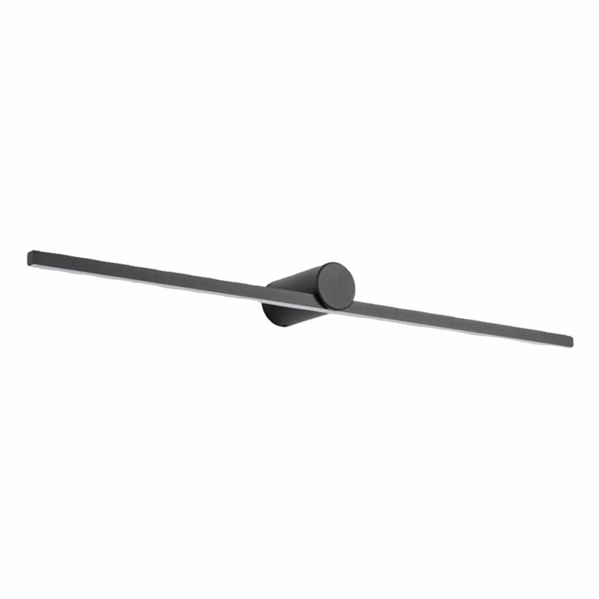 Ultra-Thin Sleek Black LED Linear Metal Vanity Light Image - 5