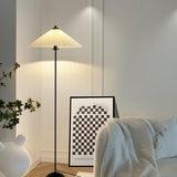 Umbrella Modern Black Column Living Room Floor Lamp Image - 1