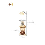 Umbrella Shade Playful Animal Side Table Floor Lamp #size