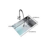 Undermount Stainless Steel Kitchen Sink with Colander Image - 11