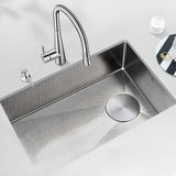 Undermount Stainless Steel Kitchen Sink with Colander Image - 9