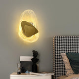 Unique Artistic Geometric Clear Glass Wall Sconce Image - 3