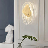 Unique Artistic Geometric Clear Glass Wall Sconce Image - 4