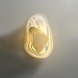 Unique Artistic Geometric Clear Glass Wall Sconce Image - 6