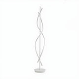 Unique Black Twisted LED Modern Metal Floor Lamp Image - 7