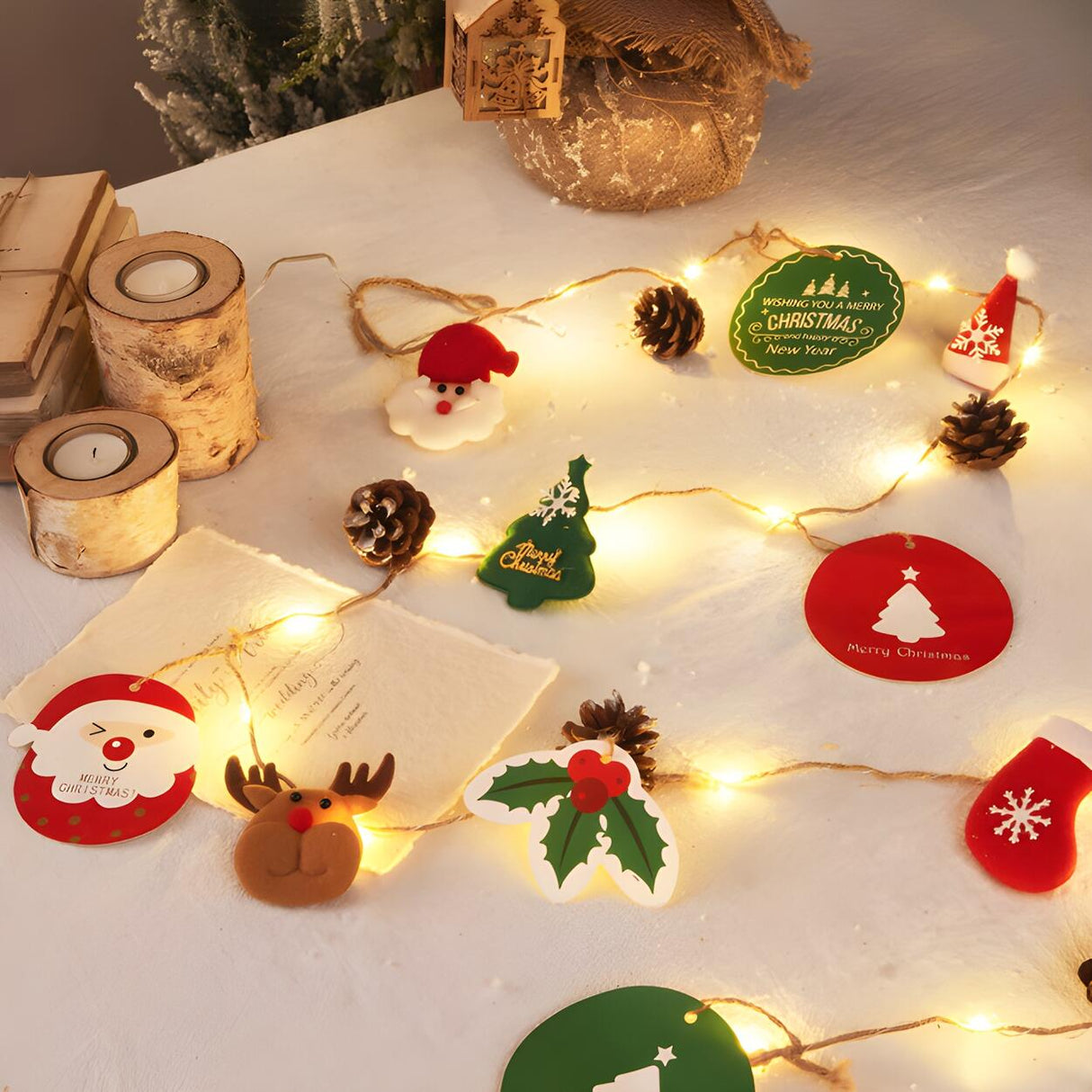 Unique Christmas Modern Pinecone LED String Light Image - 11