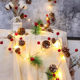 Unique Christmas Modern Pinecone LED String Light Image - 5