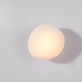 Unique Contemporary Cobblestone Glass Wall Sconce Image - 11