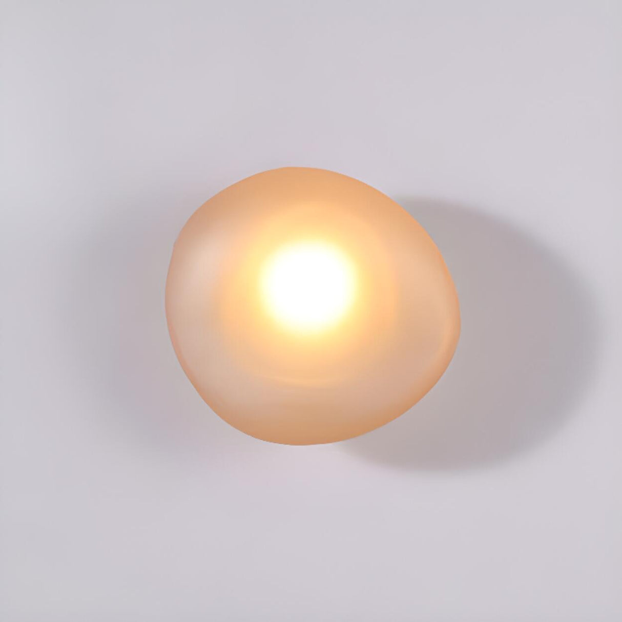 Unique Contemporary Cobblestone Glass Wall Sconce Image - 23