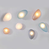 Unique Contemporary Cobblestone Glass Wall Sconce Image - 6