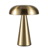 Unique Creative Dome Mushroom Metal Decor Table Lamp Image - 5