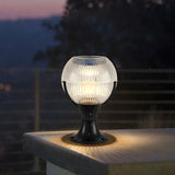 Unique Cup Shape Globe Glass Decor Outdoor Table Lamp Image - 2