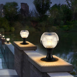 Unique Cup Shape Globe Glass Decor Outdoor Table Lamp Image - 3