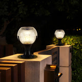 Unique Cup Shape Globe Glass Decor Outdoor Table Lamp Image - 4