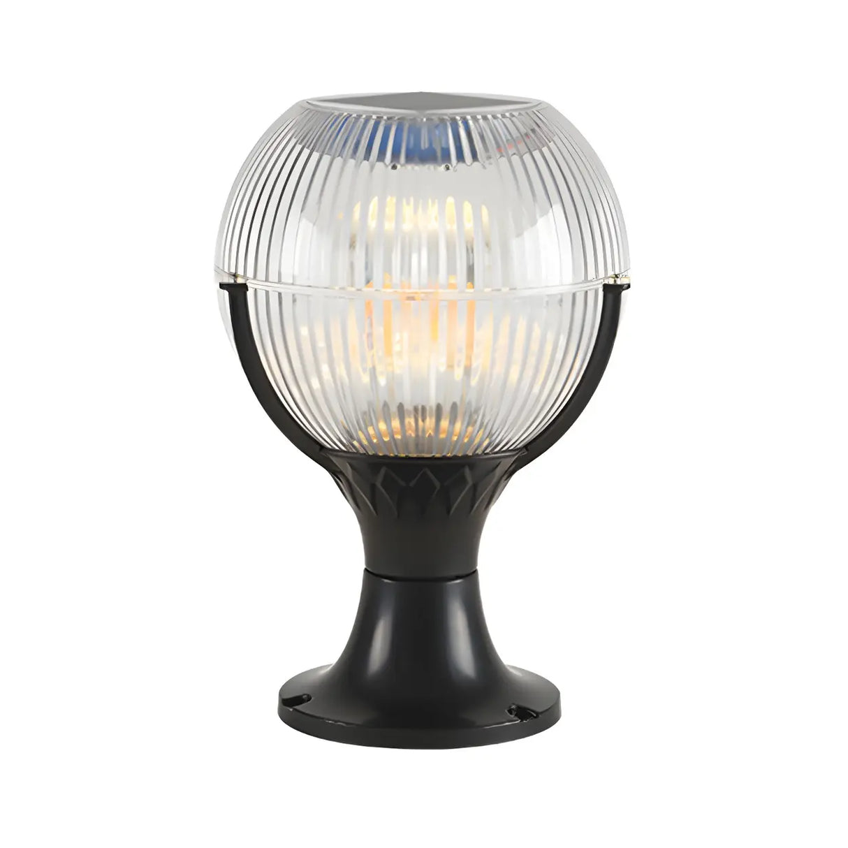 Unique Cup Shape Globe Glass Decor Outdoor Table Lamp Image - 6