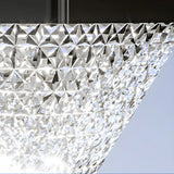 Unique Diamond Geometric Glass Post Outdoor Table Lamp Image - 11