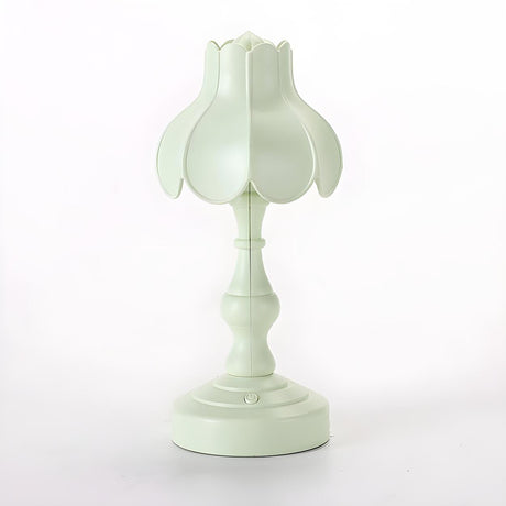 Unique Flower Dome Shape Modern Bedside Table Lamp Image - 2