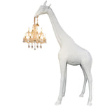 Unique Giraffe Sculpture Crystal Chandelier Floor Lamps Image - 9