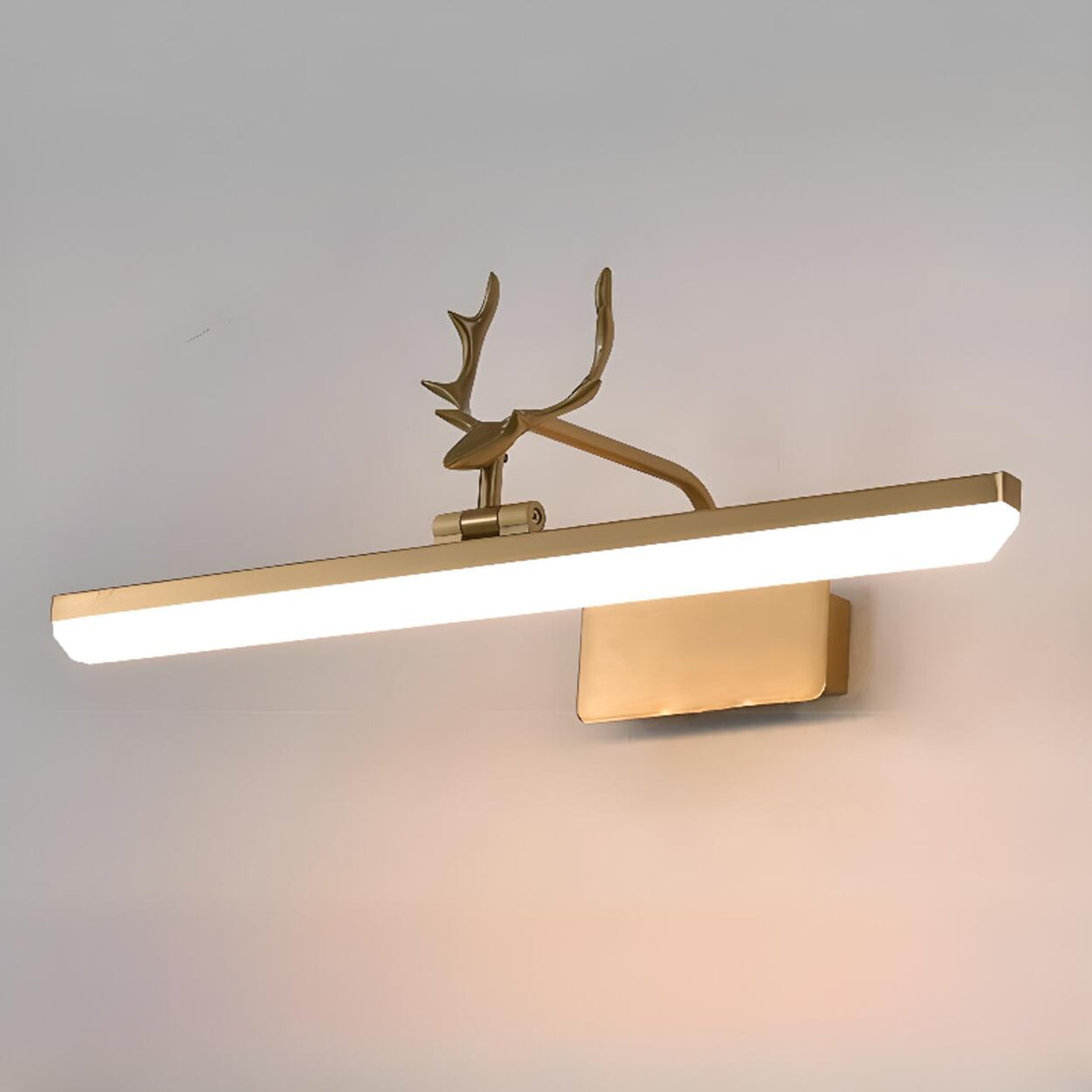 Unique Gold Antler Design LED Vanity Wall Light Image - 10