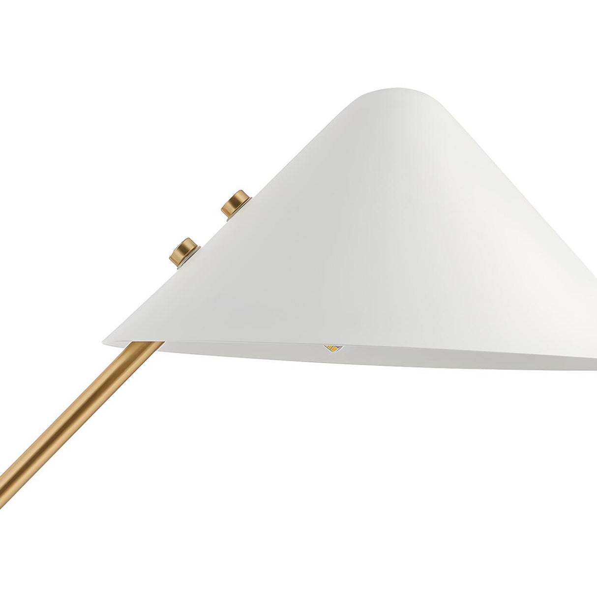 Unique Minimalist White Cone Metal Bedroom Table Lamp Image - 10