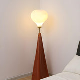 Unique Modern Cone and Globe Resin LED Floor Lamp Image - 10