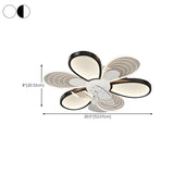 Unique Modern Geometric Hollow Ceiling Fan with Light Image - 23