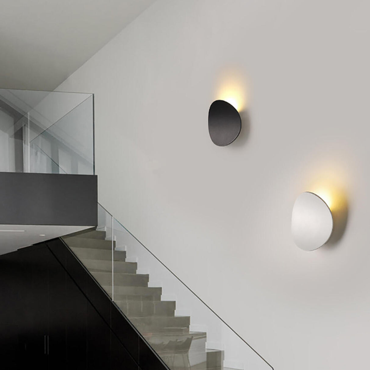 Unique Modern Minimalist Pebble Wall Sconce Image - 1