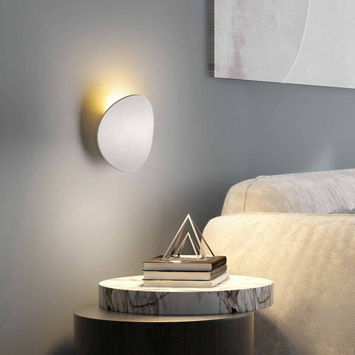 Unique Modern Minimalist Pebble Wall Sconce Image - 18