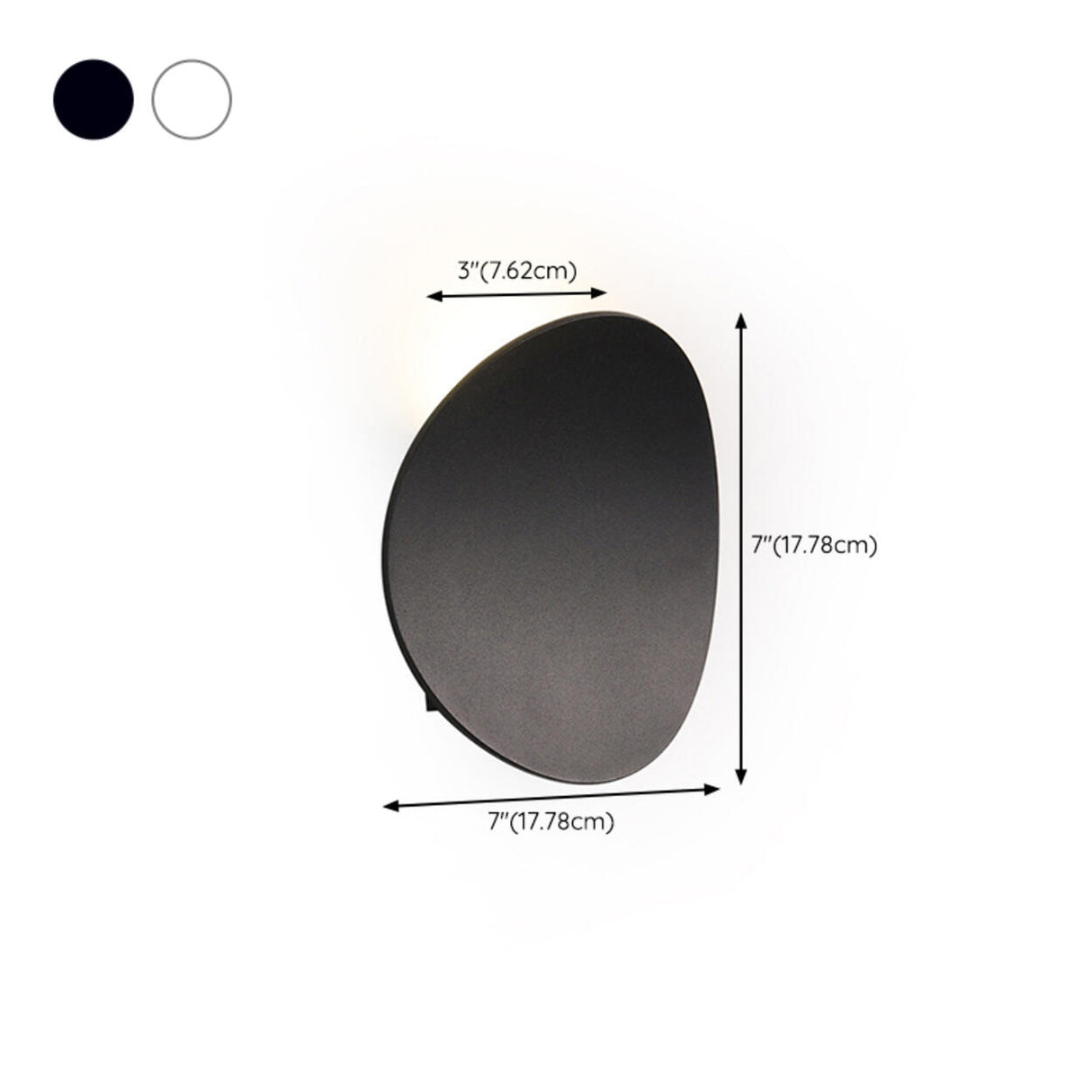 Unique Modern Minimalist Pebble Wall Sconce 