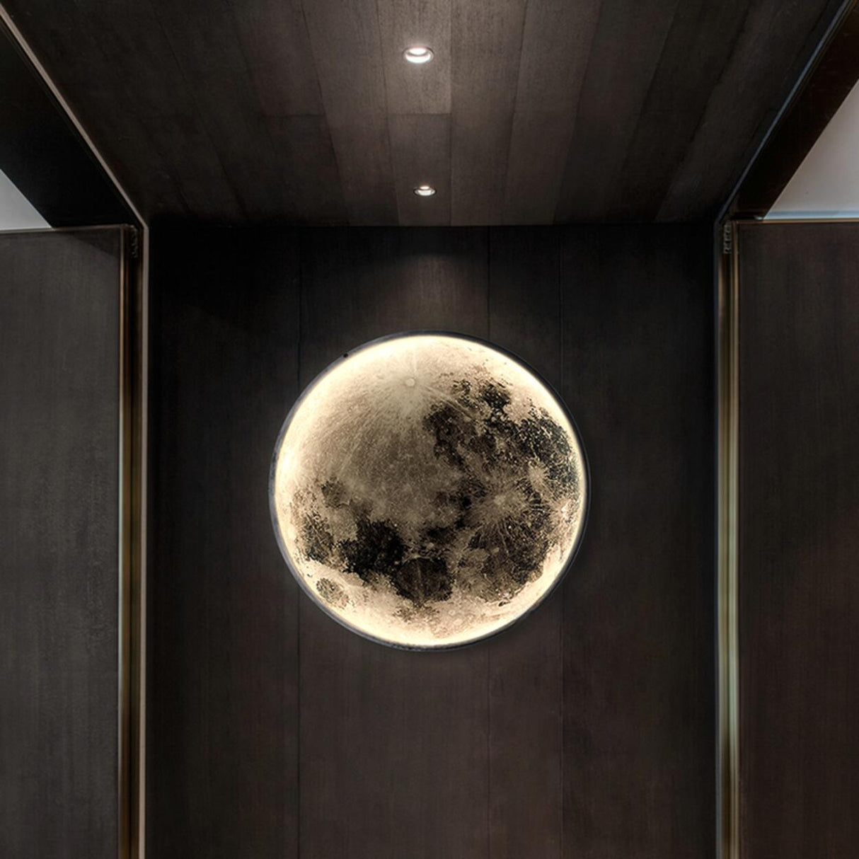 Unique Moon Design LED Wall Light Fixtures Image - 4