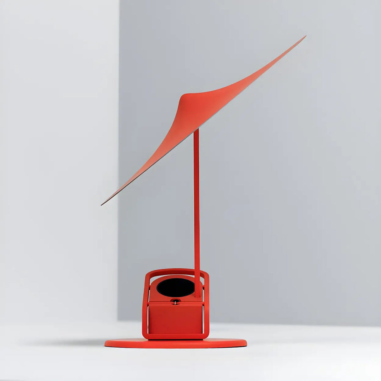 Unique Red Umbrella Bedroom Decor Metal Table Lamp Image - 14