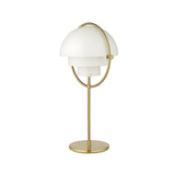 Unique Ring Silver Dome Multi-Layered Metal Table Lamp Image - 6