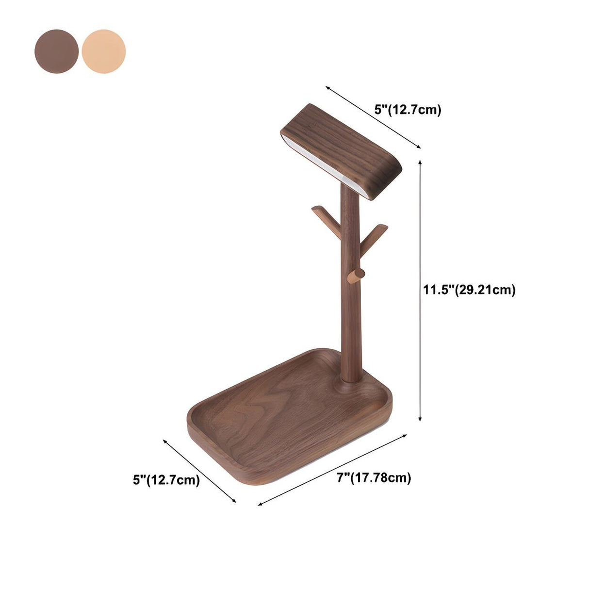 Unique Solid Wood Branch Shape LED Decor Table Lamp 