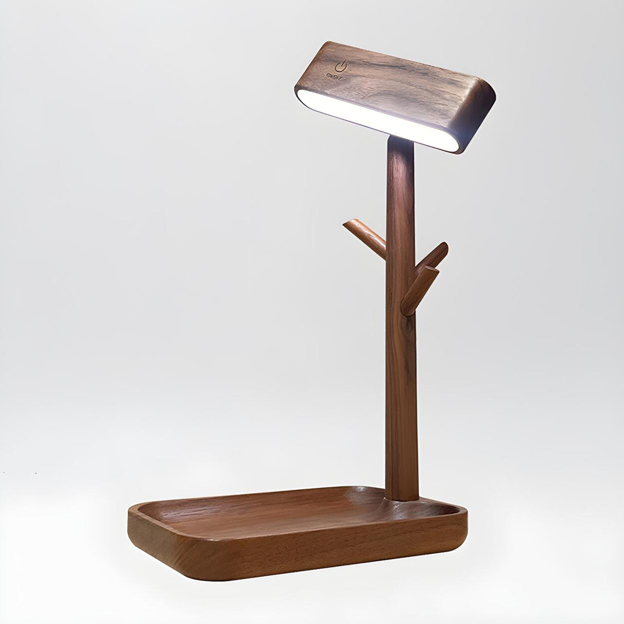 Unique Solid Wood Branch Shape LED Decor Table Lamp Image - 6